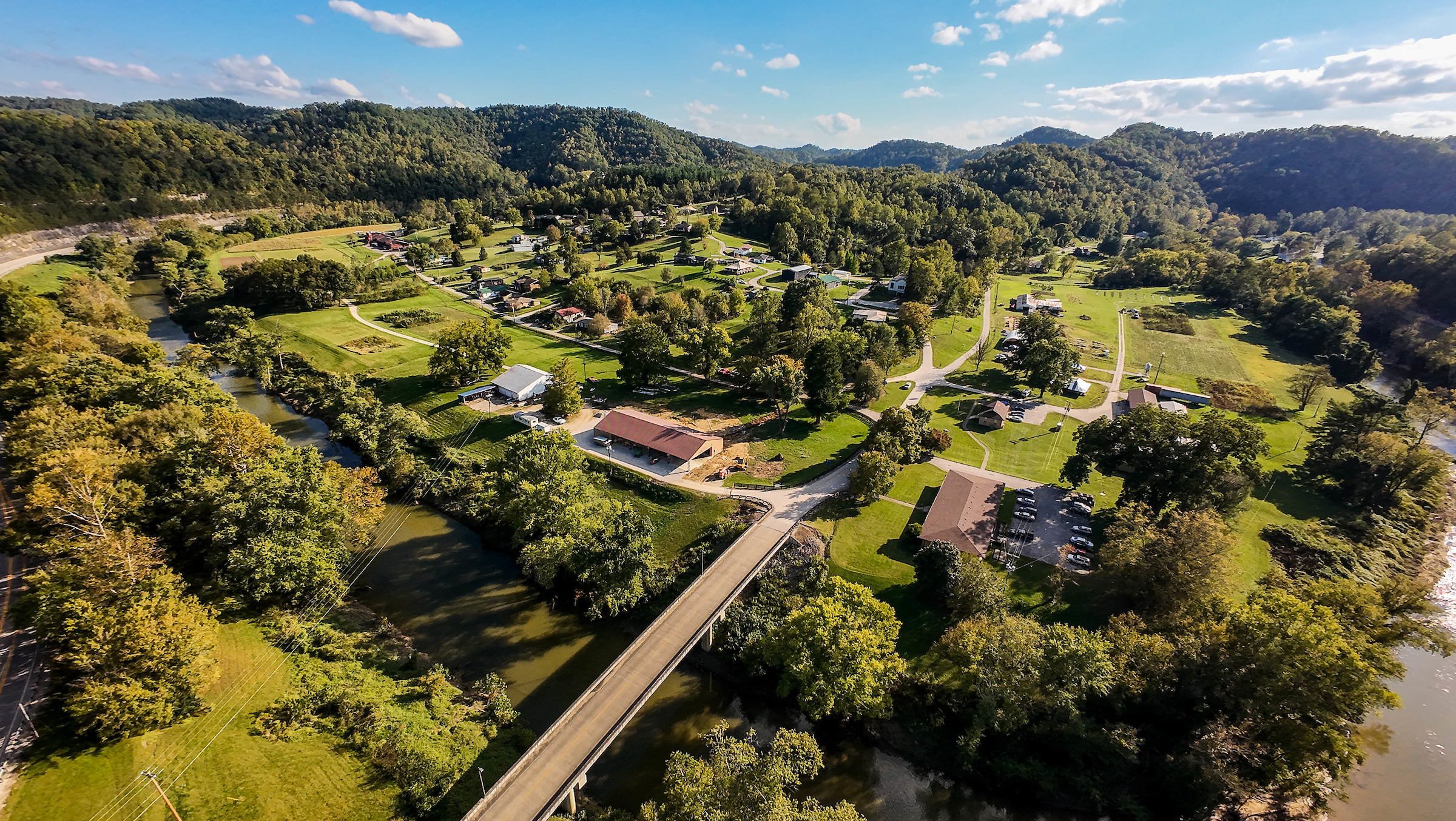 Aerial view of the Robinson Center